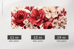 Beautiful Flower Mug Wrap Sublimation |11oz, 12oz &amp; 15oz Product Image 2