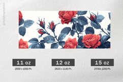 Roses Mug Wrap Sublimation |11oz, 12oz &amp; 15oz Product Image 2