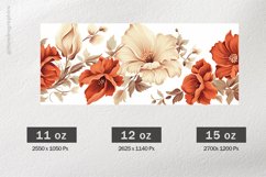 Beautiful Flower Mug Wrap Sublimation |11oz, 12oz &amp; 15oz Product Image 2