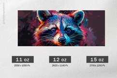 Raccon Mug Wrap Sublimation |11oz, 12oz &amp; 15oz Product Image 2