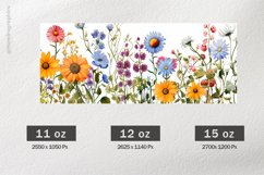 Beautiful Flower Mug Wrap Sublimation |11oz, 12oz &amp; 15oz Product Image 2