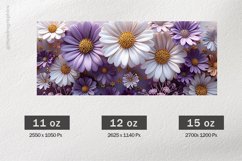 3D Flowers Mug Wrap Sublimation |11oz, 12oz &amp; 15oz Product Image 2