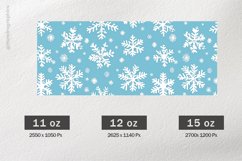 Snowflakes Mug Wrap Sublimation |11oz, 12oz &amp; 15oz Product Image 2