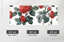 Roses Mug Wrap Sublimation |11oz, 12oz &amp; 15oz Product Image 2