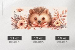 Hedgehog Mug Wrap Sublimation |11oz, 12oz &amp; 15oz Product Image 2