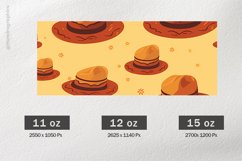 Cowboy Digital Paper Mug Wrap Sublimation |11oz, 12oz &amp; 15oz Product Image 2