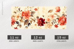 Beautiful Flower Mug Wrap Sublimation |11oz, 12oz &amp; 15oz Product Image 2
