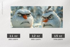 Cute Snowman Mug Wrap Sublimation |11oz, 12oz &amp; 15oz Product Image 2
