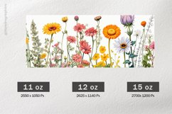 Flowers Mug Wrap Sublimation |11oz, 12oz &amp; 15oz Product Image 2