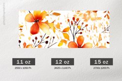 Watercolor Autumn Mug Wrap Sublimation |11oz, 12oz &amp; 15oz Product Image 2
