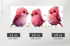 Singing Birds Mug Wrap Sublimation |11oz, 12oz &amp; 15oz Product Image 2