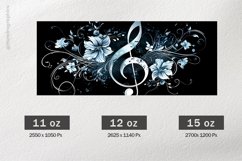 Music Note Mug Wrap Sublimation |11oz, 12oz &amp; 15oz Product Image 2