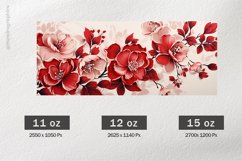 Beautiful Flower Mug Wrap Sublimation |11oz, 12oz &amp; 15oz Product Image 2