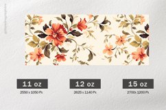 Beautiful Flower Mug Wrap Sublimation |11oz, 12oz &amp; 15oz Product Image 2