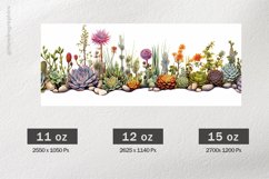 Succulent Mug Wrap Sublimation |11oz, 12oz &amp; 15oz Product Image 2