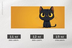 Cat Mug Wrap Sublimation |11oz, 12oz &amp; 15oz Product Image 2