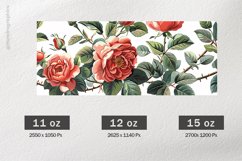 Roses Mug Wrap Sublimation |11oz, 12oz &amp; 15oz Product Image 2