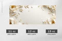 White Roses Mug Wrap Sublimation |11oz, 12oz &amp; 15oz Product Image 2