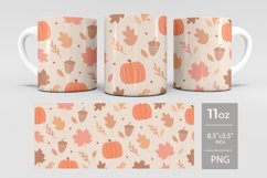 Fall sublimation mug, Mug wrap 11 oz, Tumbler wrap 20 oz Product Image 4