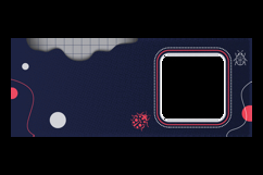 Mug template printing with beetle decoration design Product Image 2