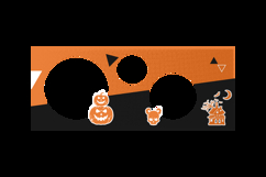 Mug template printing with illustration halloween decoration Product Image 2