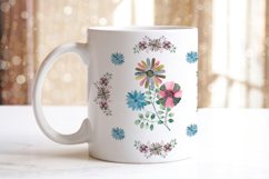 Mug watercolor flowers sublimation