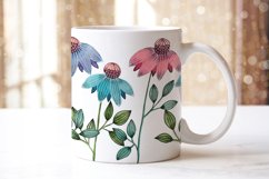 Mug watercolor flowers sublimation