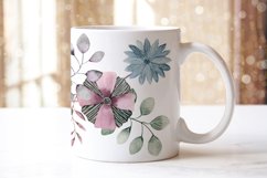 Mug watercolor flowers sublimation