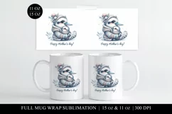 Mothers Day Mug Wrap | Kookaburra & Baby Full Cup Print Product Image 2