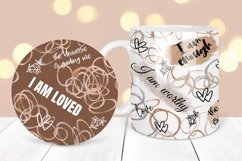 Affirmations Mug Wrap Sublimation | Positive Quotes Mug Wrap Product Image 4