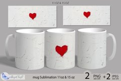 Valentines day mug Sublimation|hearts mug 11oz 15oz| love Product Image 1