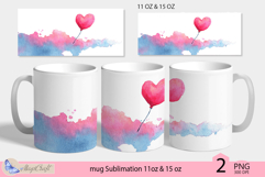 Valentines day mug Sublimation|hearts mug 11oz 15oz| love Product Image 1