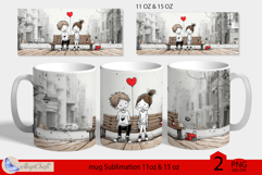 LOVE mug wrap Sublimation|LOVE mug 11oz 15oz| valentines day Product Image 1