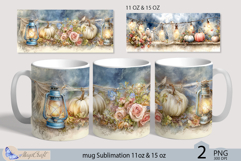Halloween Pumpkin mug Sublimation|mug 11oz 15oz| fall |ghost Product Image 1