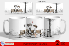 LOVE mug wrap Sublimation|LOVE mug 11oz 15oz| valentines day Product Image 1