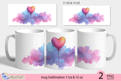 Valentines day mug Sublimation|hearts mug 11oz 15oz| love Product Image 1