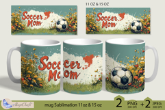 Soccer Mom mug wrap Sublimation|mug 11oz 15oz| Mother&#039;s Day Product Image 2