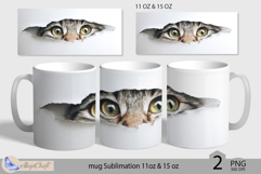 Cute cats mug Sublimation| mug wrap 11oz 15oz| cats mug Product Image 1