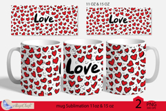 LOVE mug wrap Sublimation|LOVE mug 11oz 15oz| love decor Product Image 1