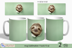 3D mug Sublimation| mug wrap 11oz 15oz| Sweet face mug wrap Product Image 1