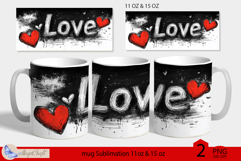 LOVE mug wrap Sublimation|LOVE mug 11oz 15oz| love decor Product Image 1