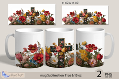 Happy Easter mug Sublimation| Easter cross mug 11oz 15oz Product Image 1