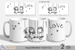 LOVE mug wrap Sublimation|LOVE mug 11oz 15oz| valentines day Product Image 1