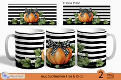 Thanksgiving mug Sublimation|Pumpkin mug 11oz 15oz buffalo Product Image 1