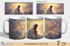 Jesus mug wrap Sublimation| Happy Easter mug 11oz 15oz Product Image 1
