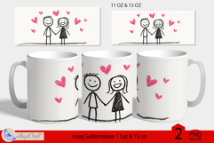 LOVE mug wrap Sublimation|LOVE mug 11oz 15oz| valentines day Product Image 1
