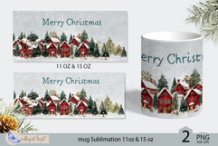 Mug Wrap Christmas village Sublimation|Mug Christmas city Product Image 2