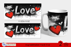 LOVE mug wrap Sublimation|LOVE mug 11oz 15oz| love decor Product Image 2