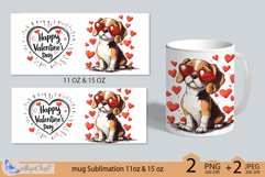 Dogs mug wrap Sublimation|mug 11oz 15oz|Happy valentines day Product Image 2