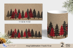 Christmas tree Mug Sublimation| Design Mug Wrap 11oz 15oz Product Image 2